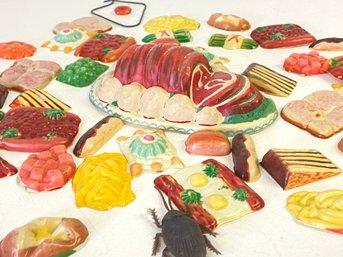Group Of Vintage Celluloid Miniature Food Items