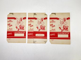 3 Vintage Majorette Select Popcorn Boxes
