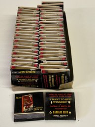 Tray Of Unused Matchbooks From The Harolds Club Reno Nevada
