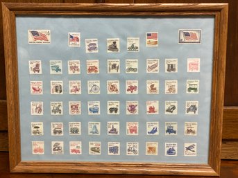 Framed US Stamps Collection #2