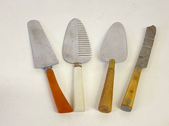 Vintage Spatula Servers And Knife