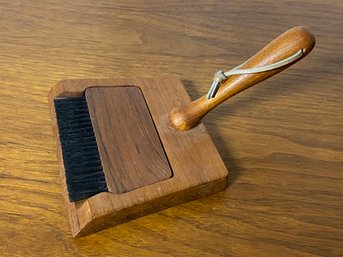 Vintage Wooden Valet Brush And Tray