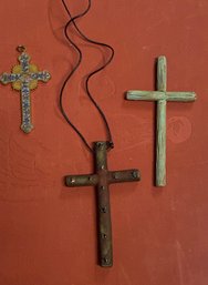 Three Unique Cross Pendants