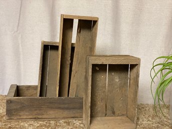 Four Little Vintage Crates For Display And More