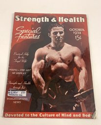 Vintage 1938  Strength And Health Magazine
