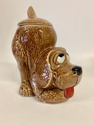 Vintage McCoy Thinking Dog Cookie Jar / Treat Jar #0272