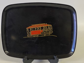 San Francisco Cable Car Couroc Tray 11 Inches
