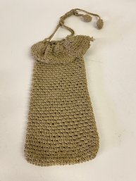 Vintage Crocheted 12 Inch Long Handbag