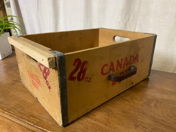 Old Canada Dry Crate With Handle