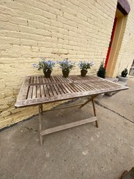 Outdoor Wood Folding Table 48 Inches Long
