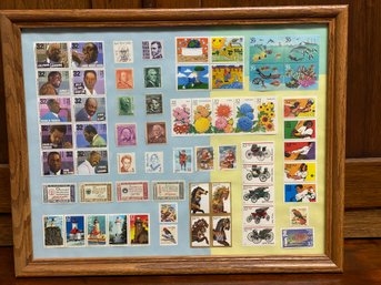 Framed US Stamp Collection #1