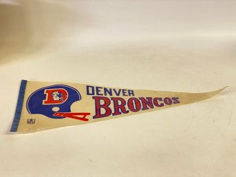 Vintage Broncos Pennant