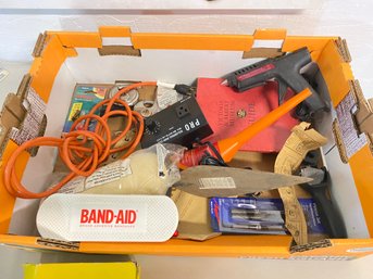 Misc Garage Box Lot Of Goodies With Band Aids!