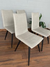 Mid Century Modern Inspired Dining Chairs, Set Of 4