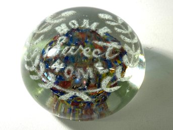 Home Sweet Home Vintage Paperweight