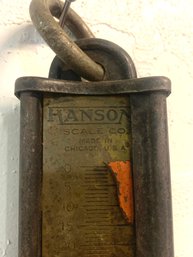 Vintage Hanging Hanson Scale Co. 100 Lb Spring Scale