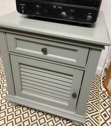 Newer Small Painted Cabinet With Drawer