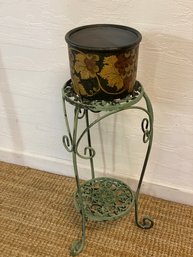 Heavy Metal Plant Stand And Well Made Decorative Pot