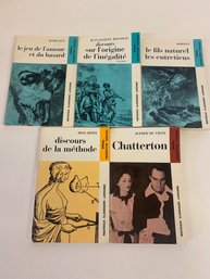 Set Of Five Books In French Lot #8