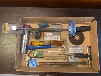 Misc Garage Tool Lot With New Beam Type Torque Wrench