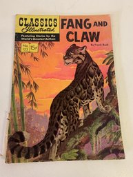 Classics Illustrated #123 Fang And Claw By Frank Buck 1954