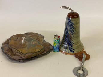 Newer Slate Oil Candle And A Fun Wind Chime And A Lighter!