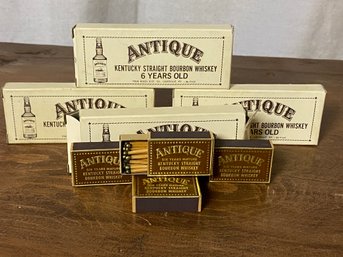 Four Boxes Of Vintage Kentucky Bourbon Whiskey Matches