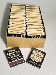 Box Of Unused Vintage Matches From Burger Continental In Pasadena CA