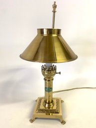 Paris Orient Express Istanbul Footed Brass Table Lamp