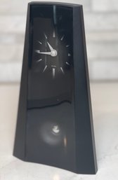 Sleek And Sexy Black Pendulum Clock.  Pyramid/triangular Shape, 8 High