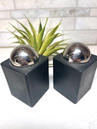 Groovy Mod FIOCCA Salt And Pepper Shakers 2 Inches Square X 3.5 High