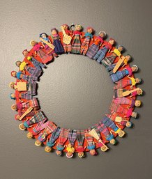 10,000 Villages Guatemalan Worry Doll Wreath
