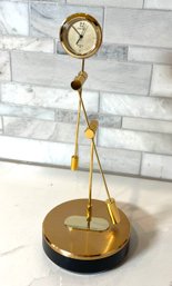 RARE Seiko Brass Kinetic Pendulum Clock.    QYF103G  In Original Packaging.