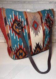 Kilim Wool Tote Bag, El Paso Saddle Blanket Co.