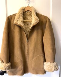 Cold Weather Is A Coming- Great Reversible Fur L9ined Coat.