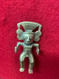 #4 Alva Studios Mayan Warrior Pin Brooch