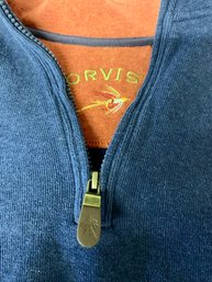 Orvis Mens XL Quarter Zip Sweatshirt