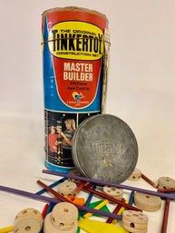 Vintage Tinkertoy Construction Set