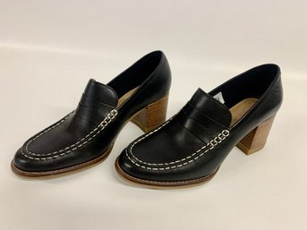 Sperry Womans Seaport Penny Heel Leather Loafer Size 9