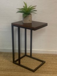 Wood And Metal C TAble