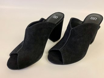 BP Black Suede Sandals