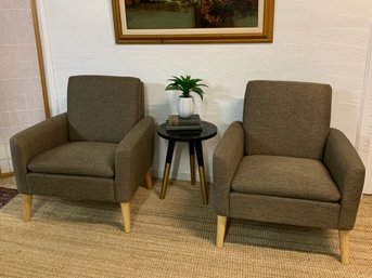 Set Of Two Modern Accent Chairs