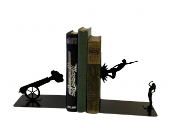 Knob Creek Metal Arts Shot Out Of A Cannon Bookends