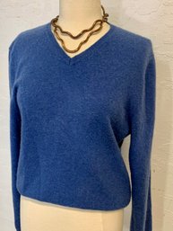 Lovely Blue Cashmere Sweater