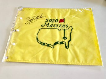 Bryson DeChambeau Signed 2020 Masters Flag