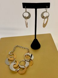 Rebecca Jewelry Bracelet  And Earring Set