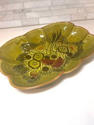 Perfect MCM Autumn Serving Dish, Awesome Color And Dimension,  Los Angeles Potteries