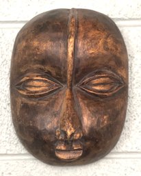 Vintage Asian Carved Wood Face Mask
