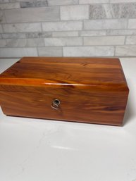 Classic Mid Century Modern Lane Box, Cedar Lined With Key