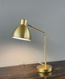 Fabulous Brass Adjustable Desk/table Lamp With Touch Controls, Domed Shade.